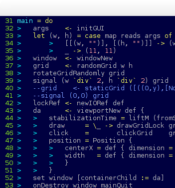 vim with a file that has some fun whitespace